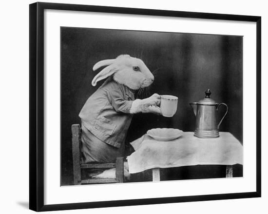 Bunny Coffee Break-null-Framed Photographic Print