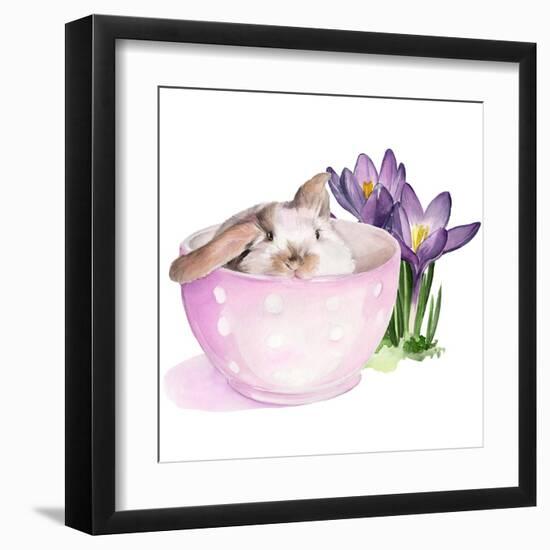 Bunny Crossing II-Jennifer Parker-Framed Art Print