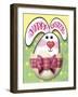 Bunny Egg n Bow-Margaret Wilson-Framed Giclee Print