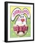 Bunny Egg n Bow-Margaret Wilson-Framed Giclee Print