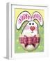 Bunny Egg n Bow-Margaret Wilson-Framed Giclee Print