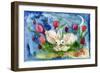 Bunny Family-sylvia pimental-Framed Premium Giclee Print