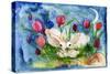 Bunny Family-sylvia pimental-Stretched Canvas