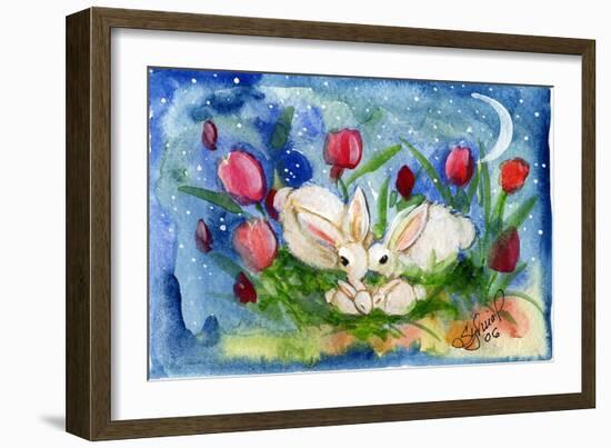 Bunny Family-sylvia pimental-Framed Art Print