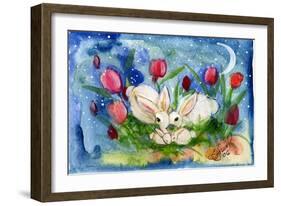 Bunny Family-sylvia pimental-Framed Art Print