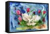 Bunny Family-sylvia pimental-Framed Stretched Canvas