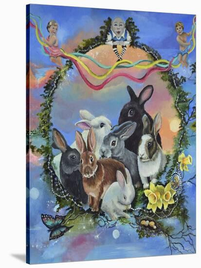 Bunny Festival-Sue Clyne-Stretched Canvas