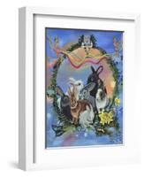 Bunny Festival-Sue Clyne-Framed Giclee Print