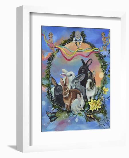 Bunny Festival-Sue Clyne-Framed Giclee Print