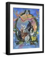 Bunny Festival-Sue Clyne-Framed Giclee Print