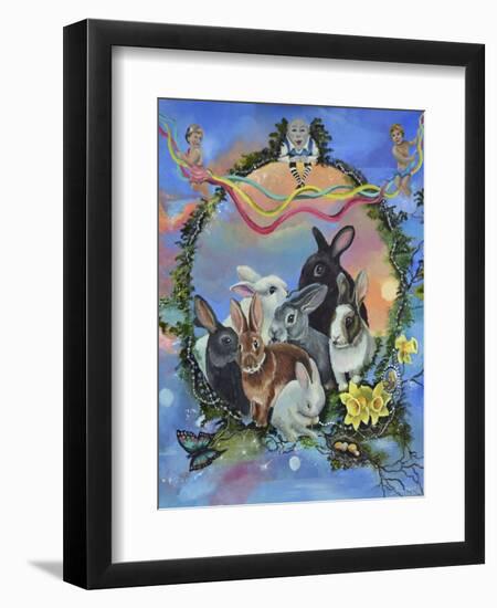 Bunny Festival-Sue Clyne-Framed Premium Giclee Print