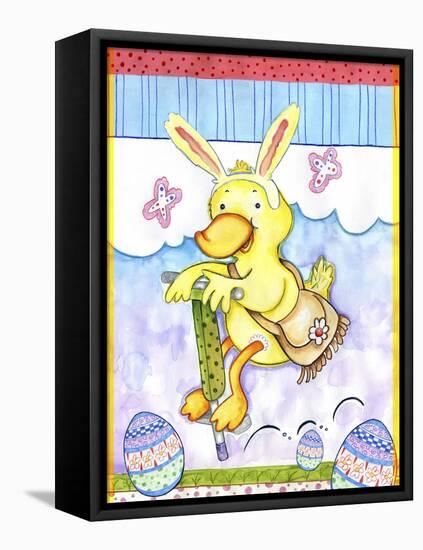 Bunny Hop-Valarie Wade-Framed Stretched Canvas