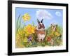 Bunny in Meadow-Judy Mastrangelo-Framed Giclee Print