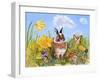 Bunny in Meadow-Judy Mastrangelo-Framed Giclee Print