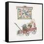 Bunny in Wagon-Debbie McMaster-Framed Stretched Canvas