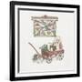 Bunny in Wagon-Debbie McMaster-Framed Giclee Print