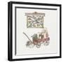 Bunny in Wagon-Debbie McMaster-Framed Giclee Print