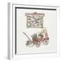 Bunny in Wagon-Debbie McMaster-Framed Giclee Print