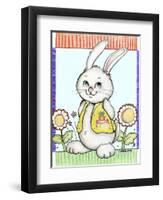 Bunny in Yellow-Valarie Wade-Framed Giclee Print