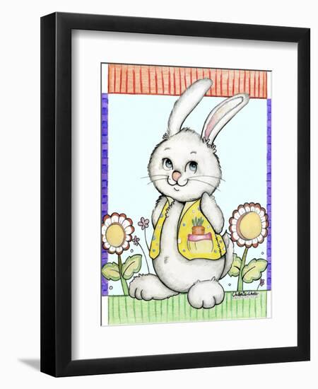 Bunny in Yellow-Valarie Wade-Framed Giclee Print