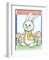 Bunny in Yellow-Valarie Wade-Framed Giclee Print