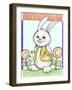 Bunny in Yellow-Valarie Wade-Framed Giclee Print