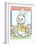 Bunny in Yellow-Valarie Wade-Framed Giclee Print