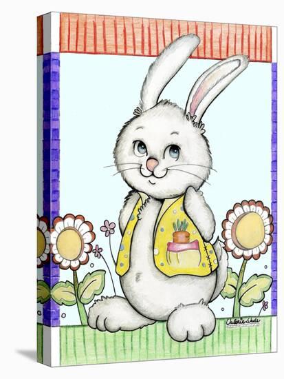 Bunny in Yellow-Valarie Wade-Stretched Canvas