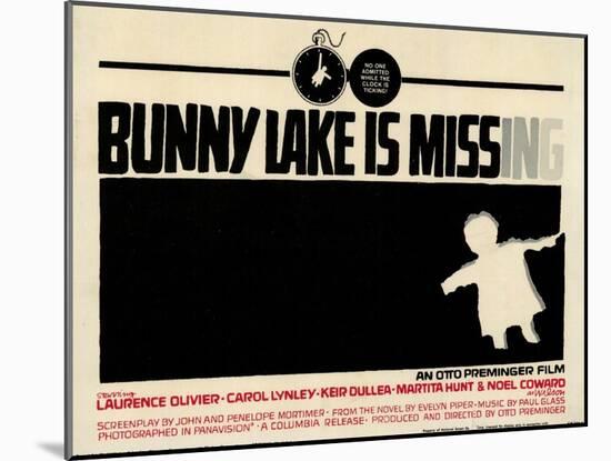 Bunny Lake is Missing, 1965-null-Mounted Art Print