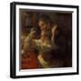 Bunny, Nanny and Child, 1901-Leonid Ossipowitsch Pasternak-Framed Giclee Print