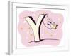 Bunny on swing-Carla Martell-Framed Giclee Print