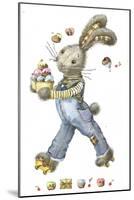 Bunny Rabbit on Roller Skates with Easter Eggs-ZPR Int’L-Mounted Giclee Print