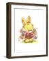 Bunny Rabbit with Basket of Flowers-ZPR Int’L-Framed Giclee Print