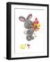 Bunny Rabbit with Gift, Cherry on Top-ZPR Int’L-Framed Giclee Print