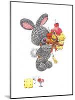 Bunny Rabbit with Gift, Cherry on Top-ZPR Int’L-Mounted Giclee Print