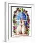 Bunny Rabbits in Window-sylvia pimental-Framed Art Print