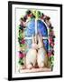 Bunny Rabbits in Window-sylvia pimental-Framed Art Print