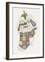 Bunny Stocking-Debbie McMaster-Framed Giclee Print