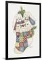 Bunny Stocking-Debbie McMaster-Framed Giclee Print