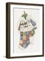 Bunny Stocking-Debbie McMaster-Framed Giclee Print