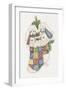 Bunny Stocking-Debbie McMaster-Framed Giclee Print