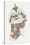 Bunny Stocking-Debbie McMaster-Stretched Canvas