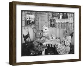 Bunny Tea Party-Grand Ole Bestiary-Framed Art Print