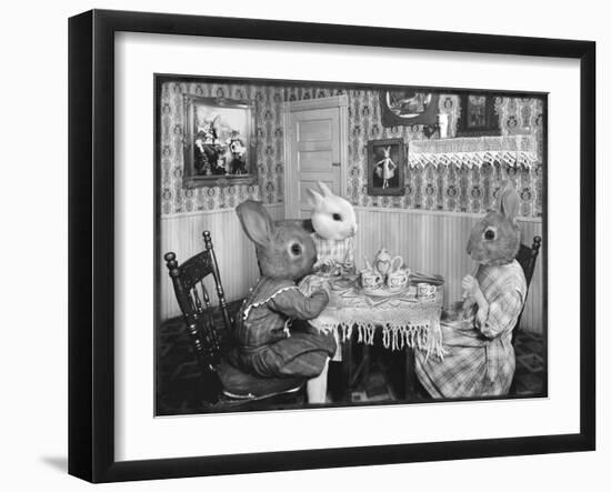 Bunny Tea Party-Grand Ole Bestiary-Framed Art Print