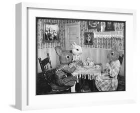 Bunny Tea Party-Grand Ole Bestiary-Framed Art Print