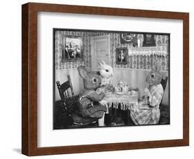 Bunny Tea Party-Grand Ole Bestiary-Framed Art Print