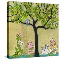 Bunny Tree-Blenda Tyvoll-Stretched Canvas