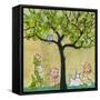 Bunny Tree-Blenda Tyvoll-Framed Stretched Canvas