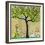 Bunny Tree-Blenda Tyvoll-Framed Giclee Print