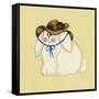 Bunny with Hat-Debbie McMaster-Framed Stretched Canvas